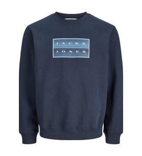 Jack & Jones JCOFUSION Erkek Bisiklet Yaka Box Fit Sweatshirt Günlük Rahat