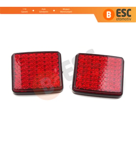 Fiat Doblo Ducato Peugeot Boxer Citroen Jumper Relay için 2 Adet Arka Tampon Reflektörü 1348401080