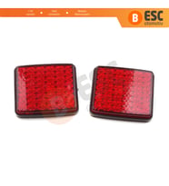 Fiat Doblo Ducato Peugeot Boxer Citroen Jumper Relay için 2 Adet Arka Tampon Reflektörü 1348401080