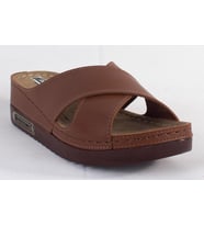 Dagoster DZA37-3029 Taba Günlük Ortopedik Kadın Terlik