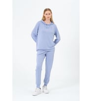 Kadın Yumuşak Kumaş Kapşonlu Eşofman Takımı
