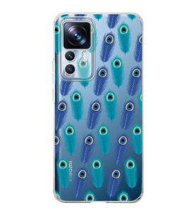PrintiFy Xiaomi Mi 12T Pro ile Uyumlu 1mm Slim Fit Nazar Boncuğu 4 Baskılı Şeffaf  Kılıf