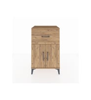 Hyperion Komodin Tek Raflı Tek Çekmeceli 2 Kapaklı 60x44x96 Çam-Çam