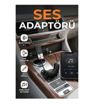 AUX Girişli USB Bluetooth Ses Adaptörü – Kablosuz Müzik Aktarımı