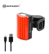 Eastpower - Briviga EBL-3355 USB Şarjlı 100lm Bisiklet Arka Stop Farı (Siyah)