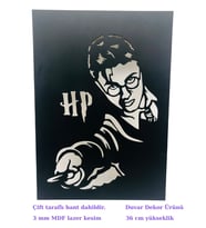 Harry Potter Figürlü Duvar Dekor Ürünü (Mat Siyah)
