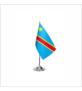 Congo Demokratik Cumhuriyeti Tekli Masa Bayrağı