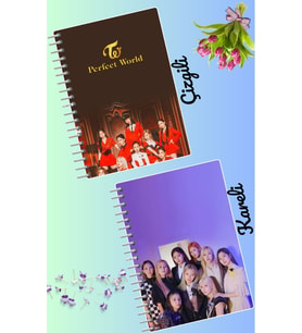 Twice defter seti 2 adet A4 boyutu 21*30 çizgili + kareli 60 syf