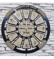 LAVİNTA54  -  KİŞİYE ÖZEL DEKORATİF AHŞAP SAAT