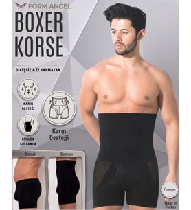 #BoxerKorse Göbek Düzleştirici Bel Basen Toparlayıcı Sıkılaştırıcı Duble Erkek Boxer Korse 4'lü Set