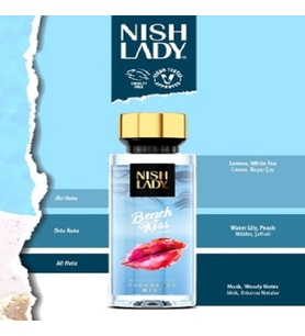 NISHLADY BEACH KISS  Body Mist / Vücut Parfümü Vegan 260 ML