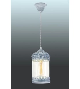 Eglo 49204 İç Mekan ” Langham ” Gri-Mavi Renk Dökme Çelik Tekli Sarkıt Lamba Ip20 E27 Max: 1X60W Çap