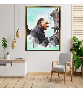 ÇERÇEVELİ ATATÜRK TABLO S734