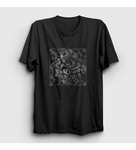Presmono Unisex Siyah Cobra Art Skull Kurukafa T-Shirt 348900tt
