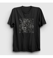 Presmono Unisex Siyah Cobra Art Skull Kurukafa T-Shirt 348900tt