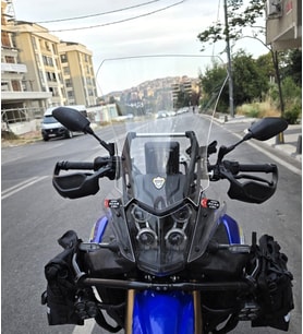 MOTOCAM Yamaha Tenere 700 World Raid Ön Cam 2023-2024 Model 45cm Şeffaf Renkli 4mm