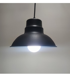 MYLİGHTS VİNTAGE  METAL SARKIT AVİZE SİYAH  İÇİ BEYAZ