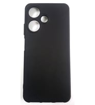 infinix Hot 30i Ruber Case Yumuşak Slikon Kılıf Siyah