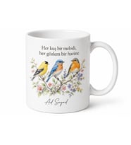Birdwatching Temalı Baskılı Kupa Bardak Hediye Kuş Gözlemcisi Özel Tasarım