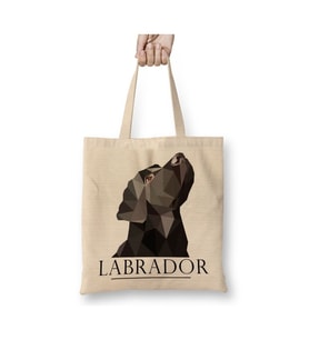 Labrador Black Pug Köpek Beyaz Bez Çanta Uzun Saplı Alışveriş Çantası Plaj Çantası