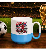 BK Gift Güney Kore Taraftar Temalı 2026 Dünya Kupası Tasarımlı Mavi Joyful Kupa Bardak