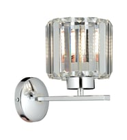 AVONNI AP-65244-1K Krom Kaplama Aplik E27 Metal Kristal 20x27cm