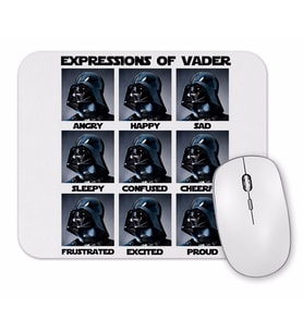 Vader Expressions Mouse Pad