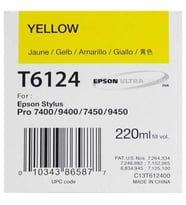 Tonersepeti Epson T6124 C13T612400 Orjinal Sarı Kartuş