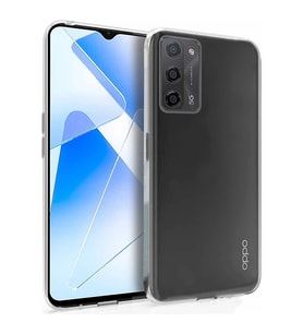Ally OPPO A55 5G Kılıf Kamera Korumalı Ultra İnce Şeffaf Silikon Kılıf-(5775) - GLST1744-854
