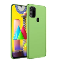 Samsung Galaxy M31 Kılıf Nano İçi Kadife Silikon - Yeşil