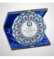 Mavi Kutulu Lalezar Plaket