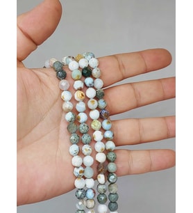Larimar Taşı Faset Kesim Dizi 7mm (52794)