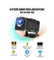 Mini Taşınabilir Ultra HD Projeksiyon Cihazı, Wi-Fi ve Bluetooth ile Evrensel Görüntüleme