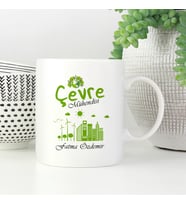 Çevre Mühendisine Hediye İsme Özel Kupa (Beyaz)