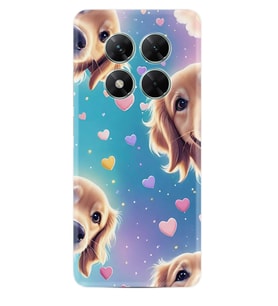Xiaomi Poco X7 Kılıf Boutique Baskılı Resimli Kalp ve Köpek Pcode -034