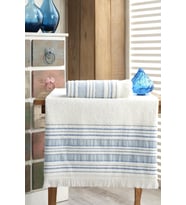 Mavi Banyo Havlu Takımı 70x140  50x90