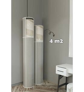 6’lı Hava Geçiren Kapasiteli, Toz Ve Nem Koruyucu Pvc Pencereli Halı Kılıfı Hurcu – 4 M²