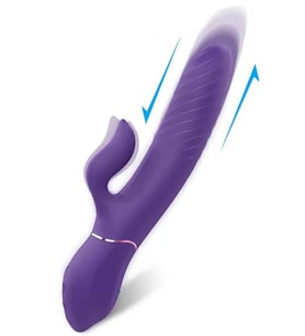 İleri Geri Hareketli Isıtmalı Şarjlı G-Spot Vibratör 21 cm
