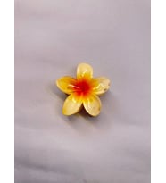 Tekli Sarı Renk 6 cm Lotus Çiçeği Mandal Toka