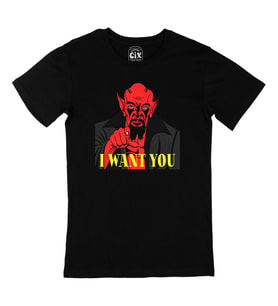 I Want You Siyah Tişört