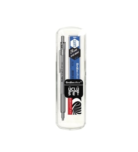 SCRIKSS GRAPH-X METAL 0.7MM VERSATİL KALEM SETİ SATEN GRİ