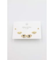 Çoklu Set Küpe - Altın