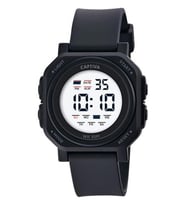 Captiva 30 mt Suya Dayanıklı Digital Alarm-Kronometre-Led Işık Spor Kasa Çoçuk Kol Saati CPT.X017 (Siyah)