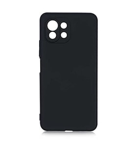 Coverzone Xiaomi Mi 11 Lite ?le Uyumlu K?l?f Z-Mara Lansman Vieri Tam Koruma Arka Kapak Kamera Koruma �?k?nt?l? P�r�zs�z Y�zey Siyah