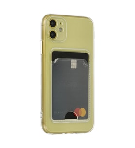 Apple iPhone 11 Kılıf Kart Şeffaf Silikon - Şeffaf