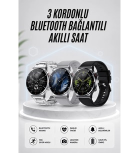 Akıllı Saat Amoled Ekran Bluetooth Bağlantılı Sesli Görüşme Nabız Ölçer