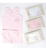 Katamino Pearly Kız Geniş Askılı Slip Takım K128644 Karışık Renk