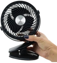 Usb Kablolu Midi Fan Standlı Taşınabilir 20cm Yüksekliği Oynar Başlık 2 Kademeli Üfleme (Siyah)