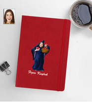 Kişiye Öze Kadın Model 13x21 Kırmızı Defter-32