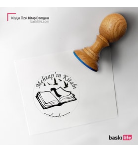 Kişiye Özel Kitap Damgası Kitap Mührü Kaşe Kitap Mühür Özel Damga 197